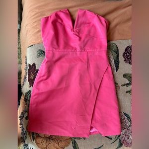 Do+Be Hot Pink Strapless Mini Dress